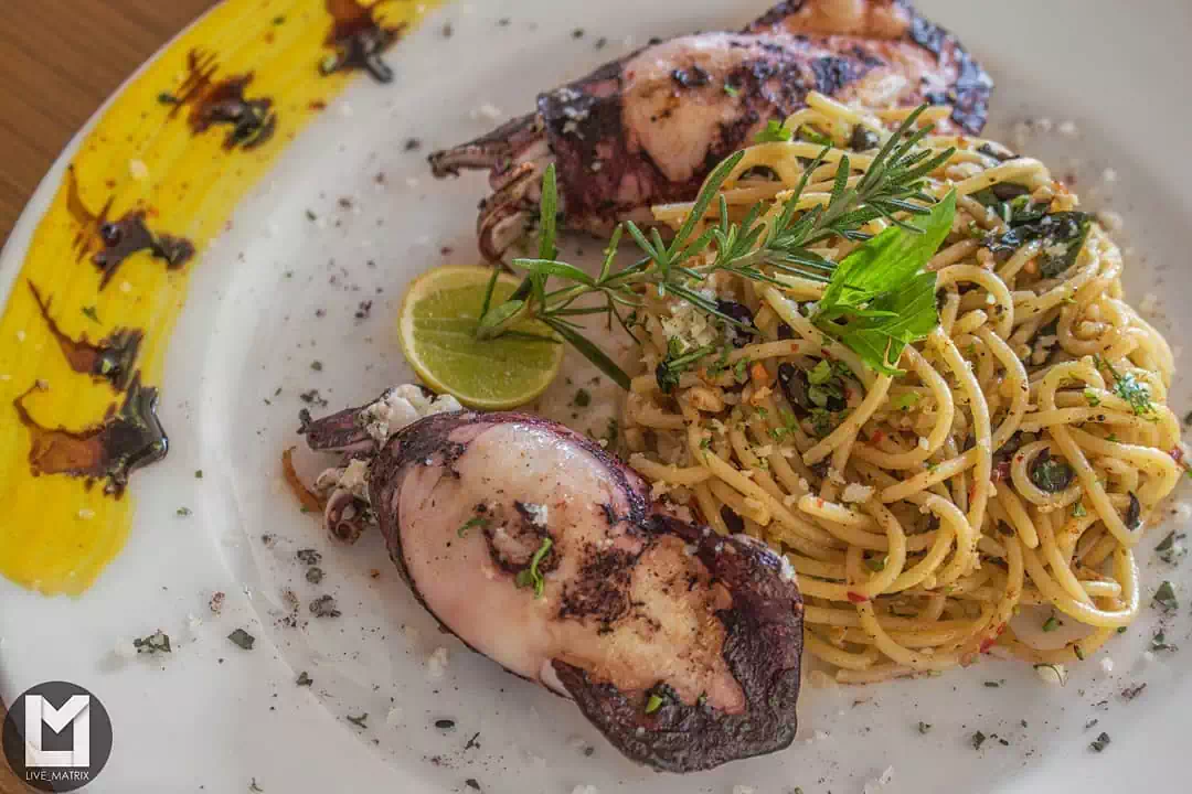 Grilled Stuffed Squid